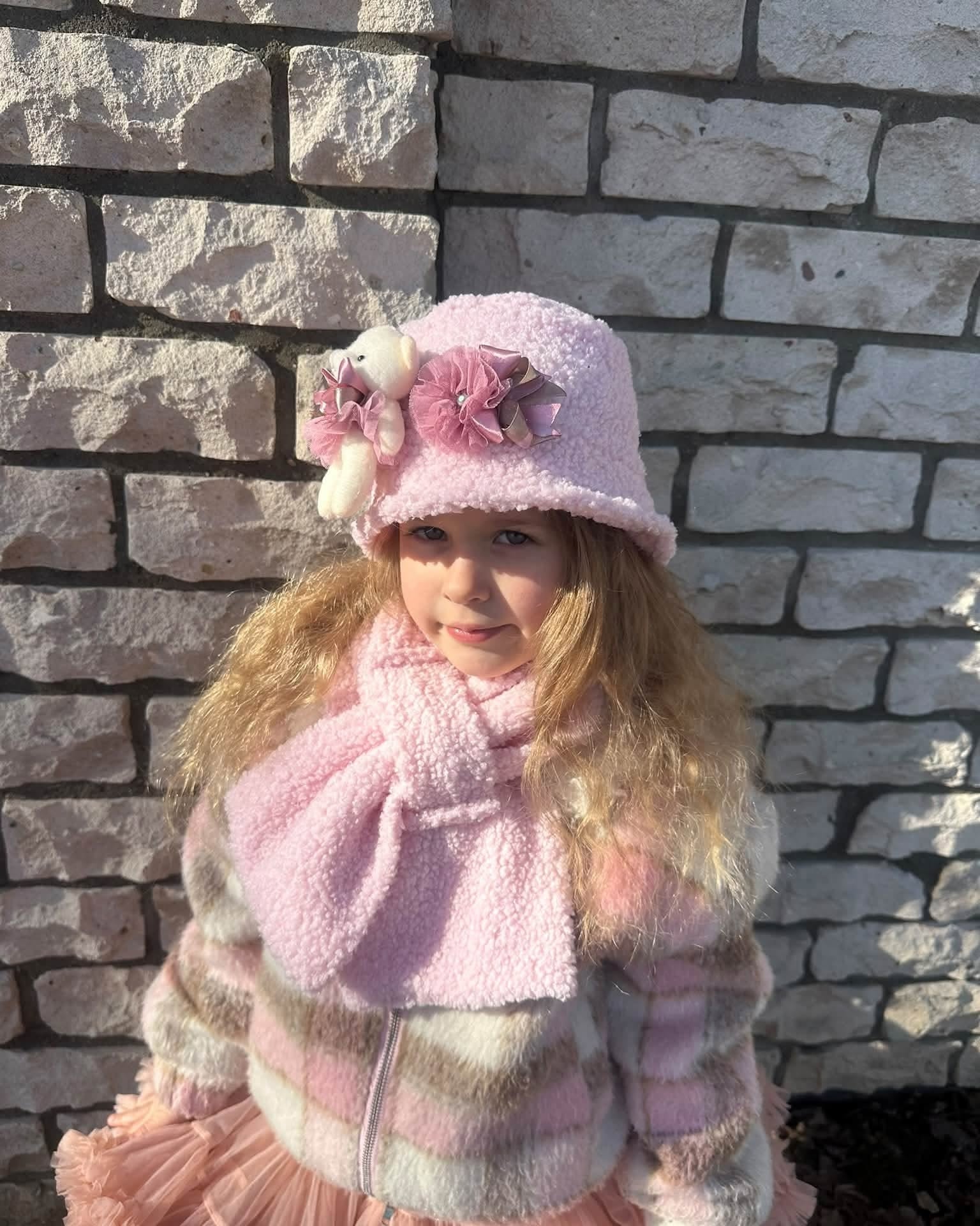 Teddy kepurė su šalikėliu Saulė - Image 3