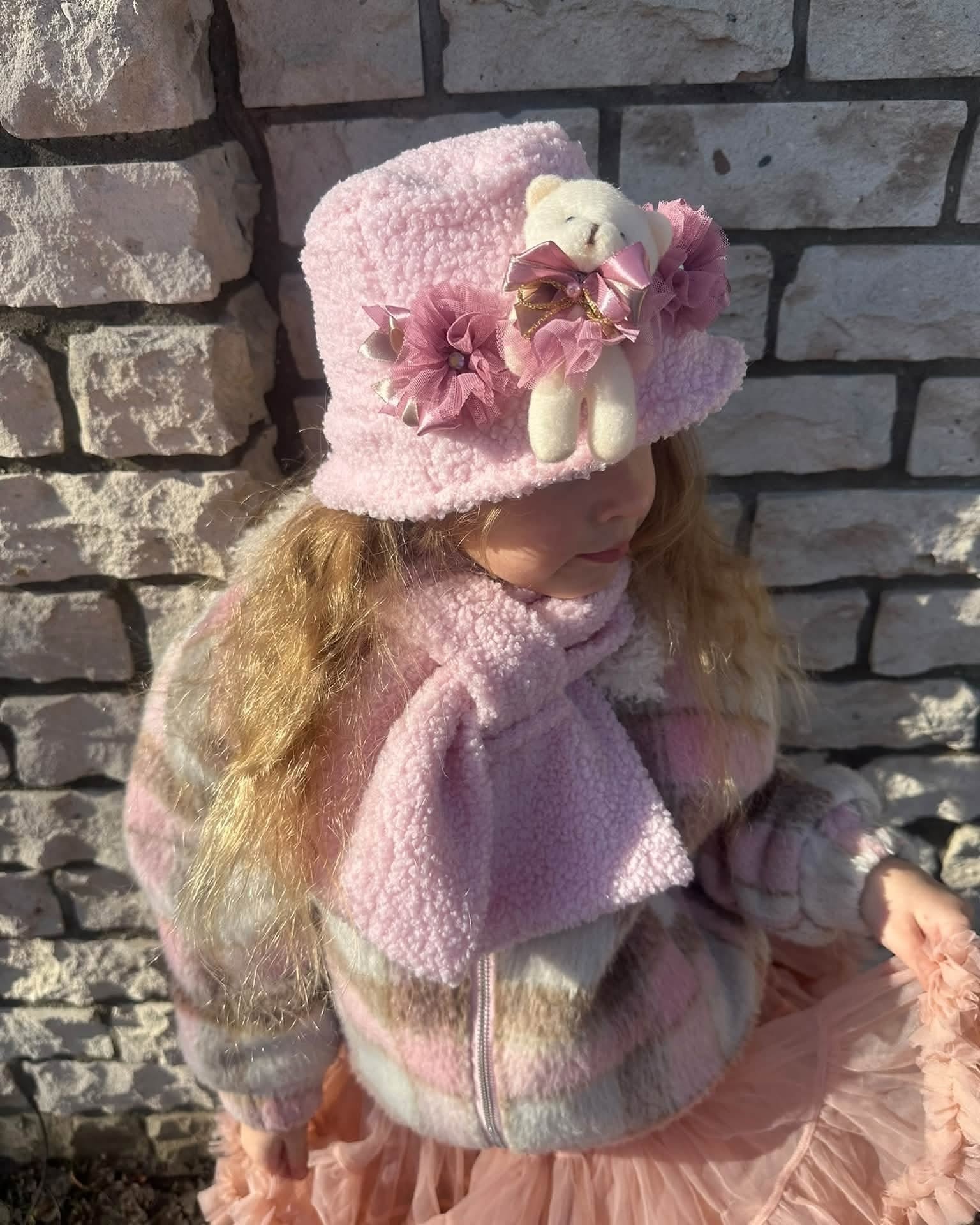 Teddy kepurė su šalikėliu Saulė - Image 2